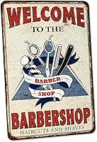 Vista 23 de Chico Creek Signs Letrero de barbería, decoración de salón, 8 x 12 pulgadas, aluminio, retro