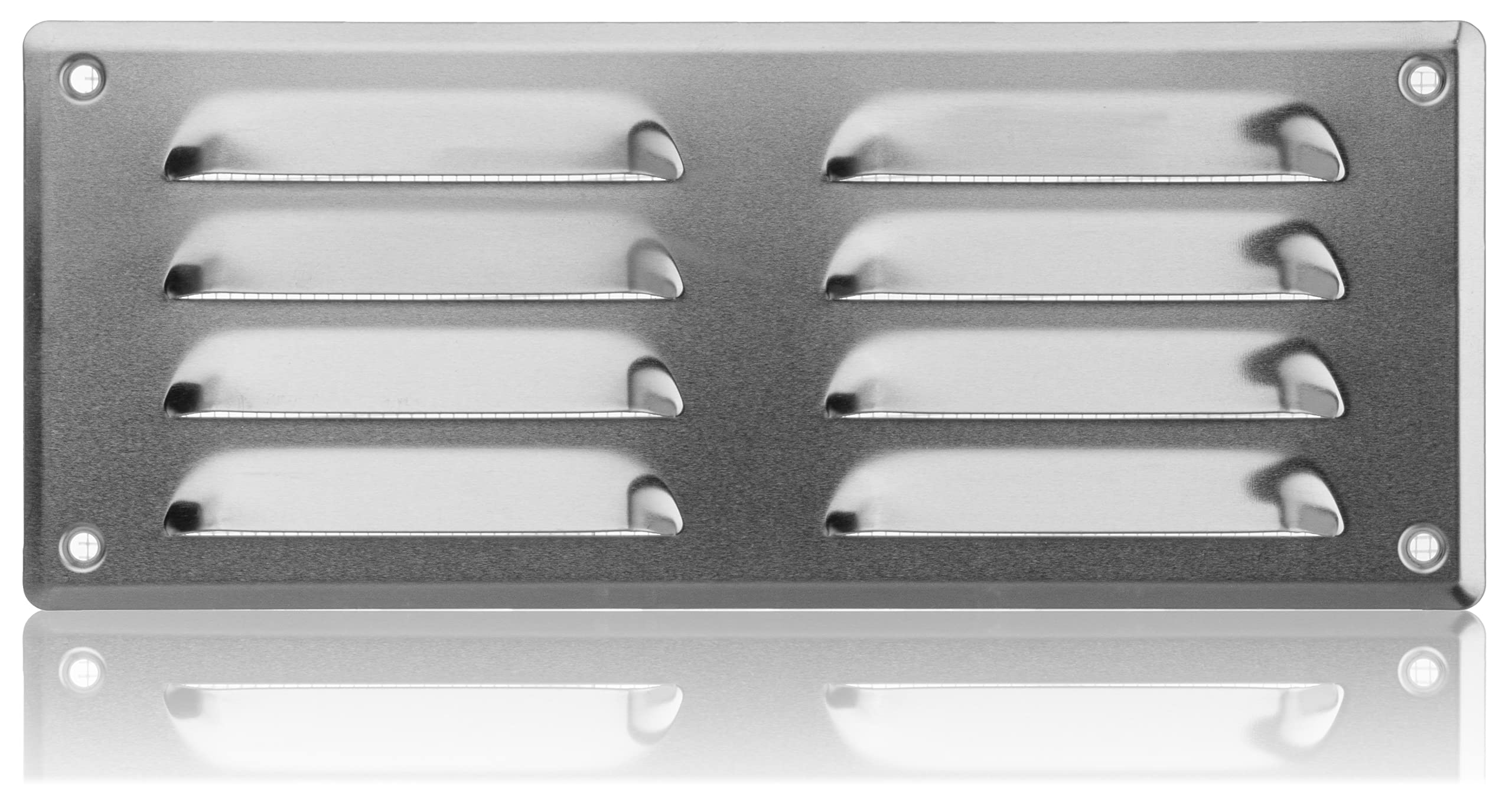 About Vent Aluminium 260X105mm / 10X4 Inch Ventilation Grille With Flyscreen - Air Vent Cover