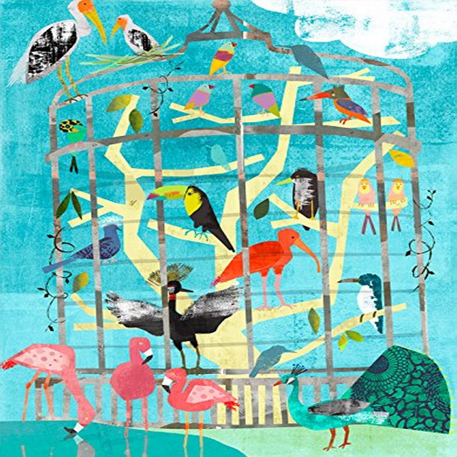 Oopsy Daisy Fine Art for Kids LittleクリッターABCキャンバス壁