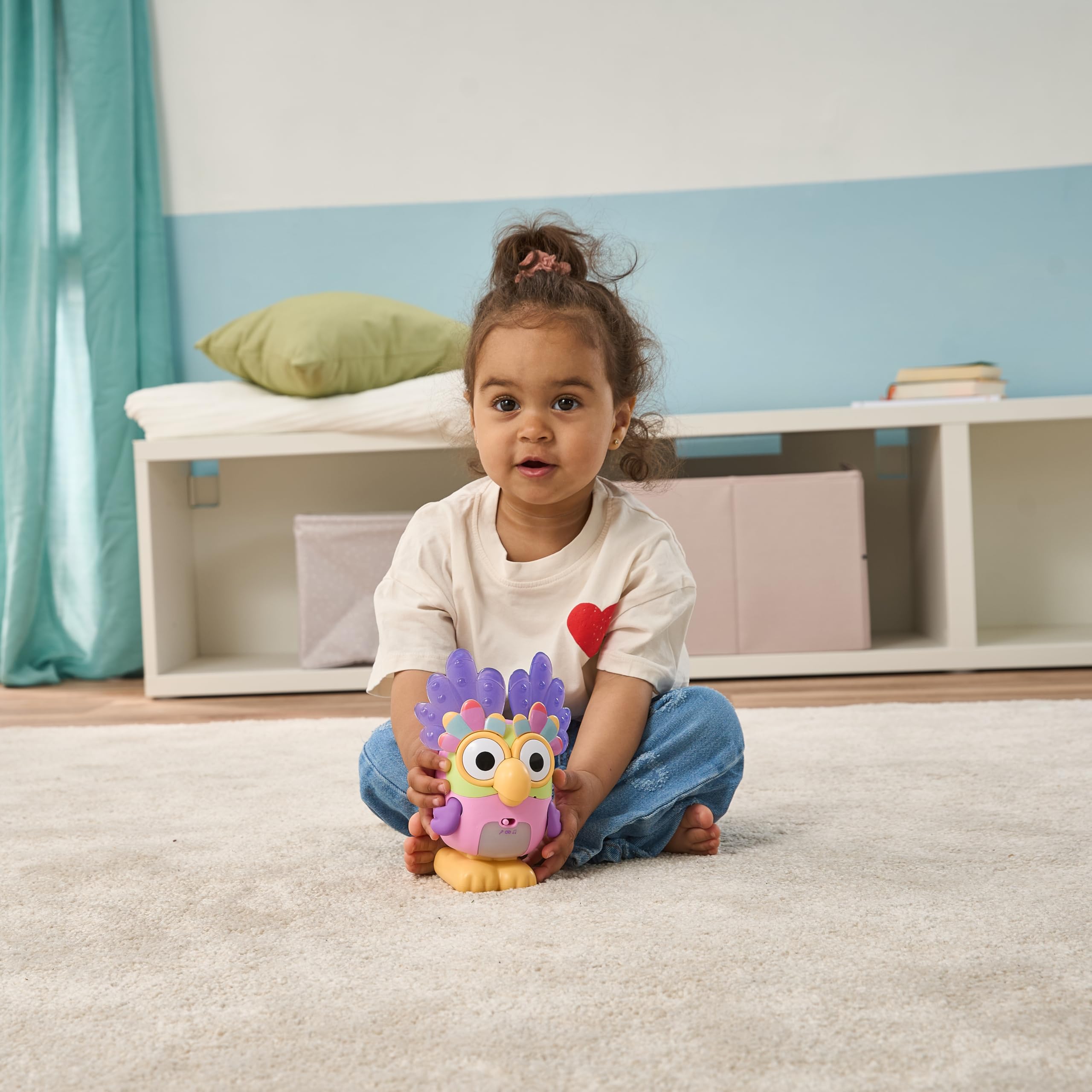 VTech - ¡Baila con Charlatán! Mascota Electrónica de Bluey, Juguete Niños +3 Años, Loro Parlanchín Que Graba y Repite Tu Voz, Juego de Memoria con Luces, Música y Baile, Versión ESP
