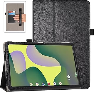 Case for Onn 11" Tablet Pro 2023 (Model: 100110027) ONLY, (NOT FIT Onn 10.1/10.4 inch Tablet Pro), Folio PU Leather Stand Cover with Auto Wake/Sleep, Hand Strap/Card Slot, Black