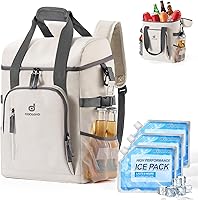 Vista 1 de Odoland Cooler Backpack for Camping - 30 Cans Insulated Leakproof Waterproof Lunch Bag for Men and Women, Cooler Bag with Ice Pack for Beach