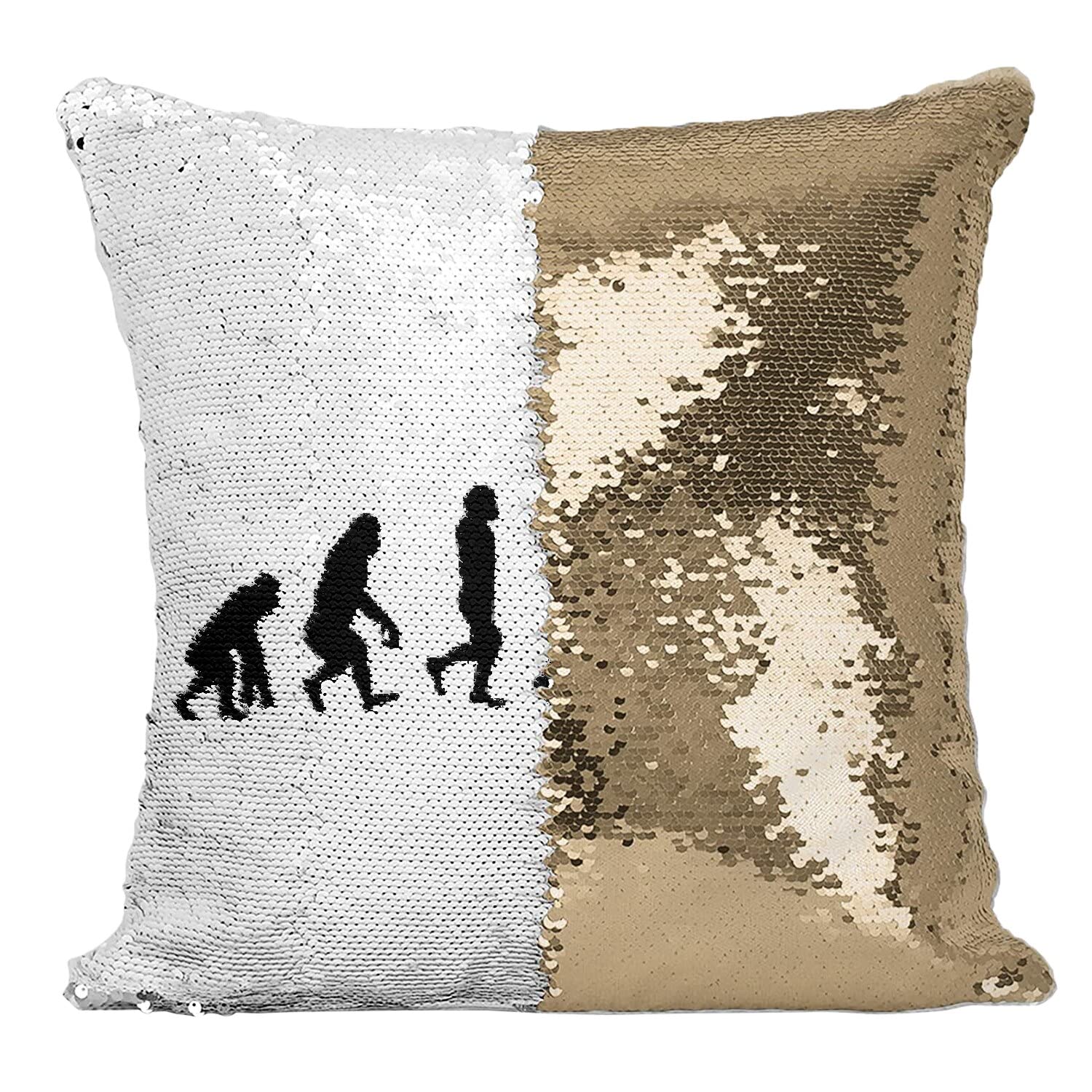 Coussin sequin violon doré pour exprimer votre identity de musicien à la maison