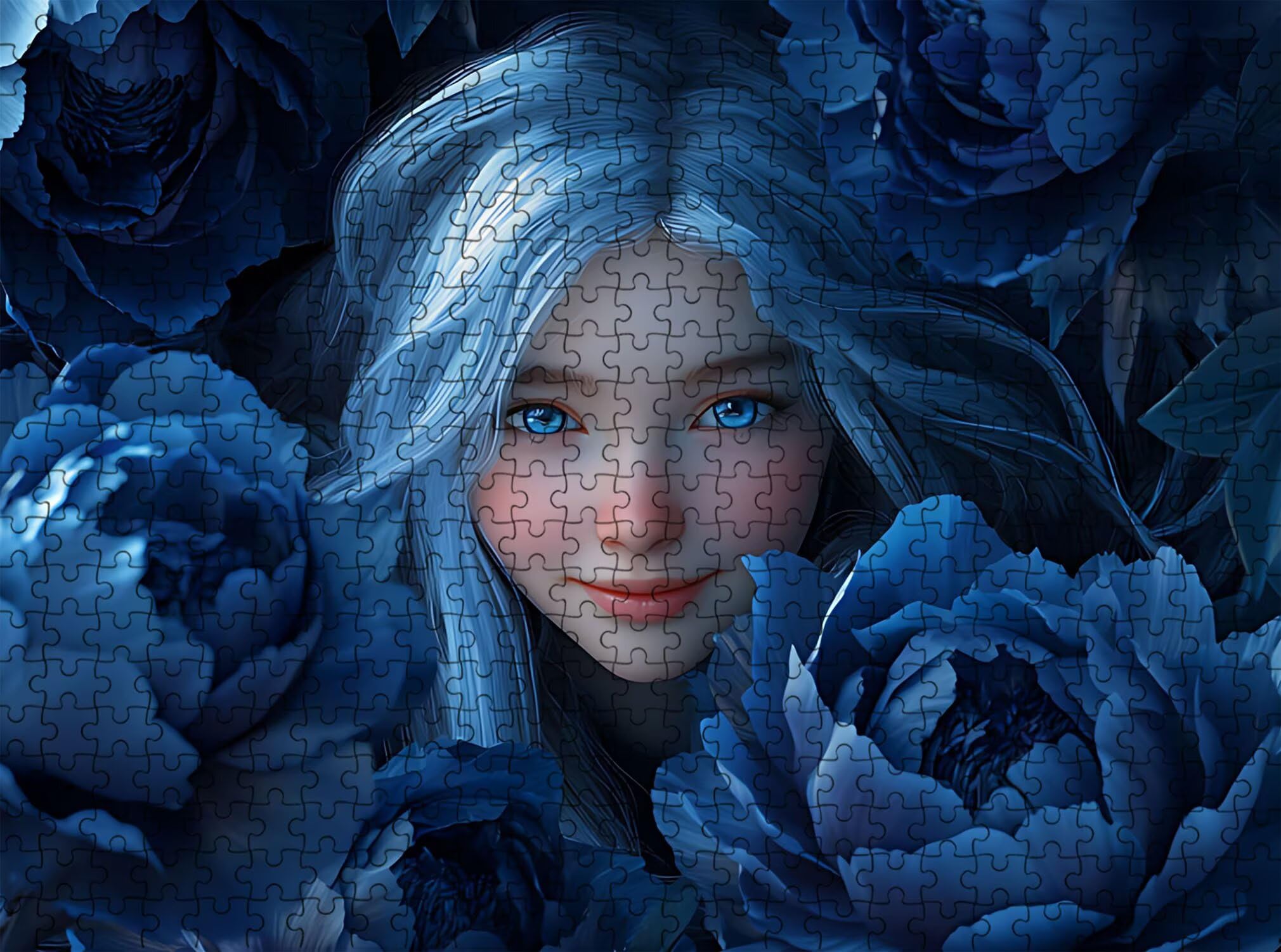 Cartone animato donna Puzzle 5000 Pezzi per Adulti, Puzzle in Legno - Collezione Classica con Poster Incluso - Sfida di Concentrazione e Passatempo Antistress, Gioco per Famiglia, 156 x 105 cm f0-540