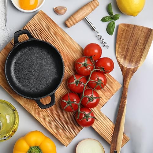 Miniatura 48 de FJNATINH Juego de utensilios de cocina de madera antiadherentes de 7 piezas, utensilios de cocina naturales y saludables (7 piezas)