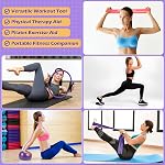 Alerrawia Pilates Ring Set Exercise Equipment with Exercise Bands Resistance Bands Set, Pilates Ball, Sliding Disks – Workout Equipment Home Gym Includes Complete Fitness Poster