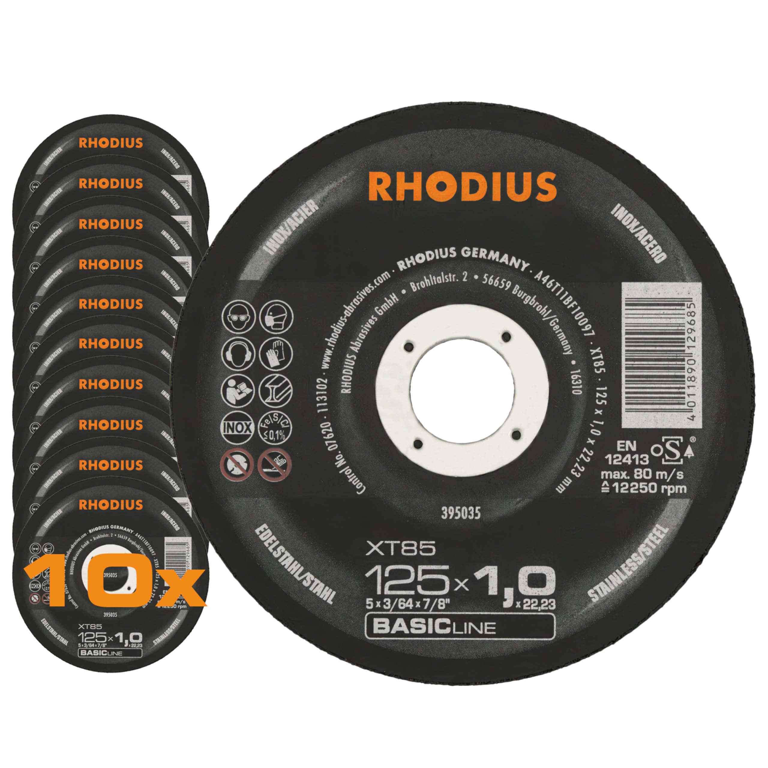 RHODIUS Trennscheibe XT 10 125x1,0 Mm Ger. - Bei Online Kaufen