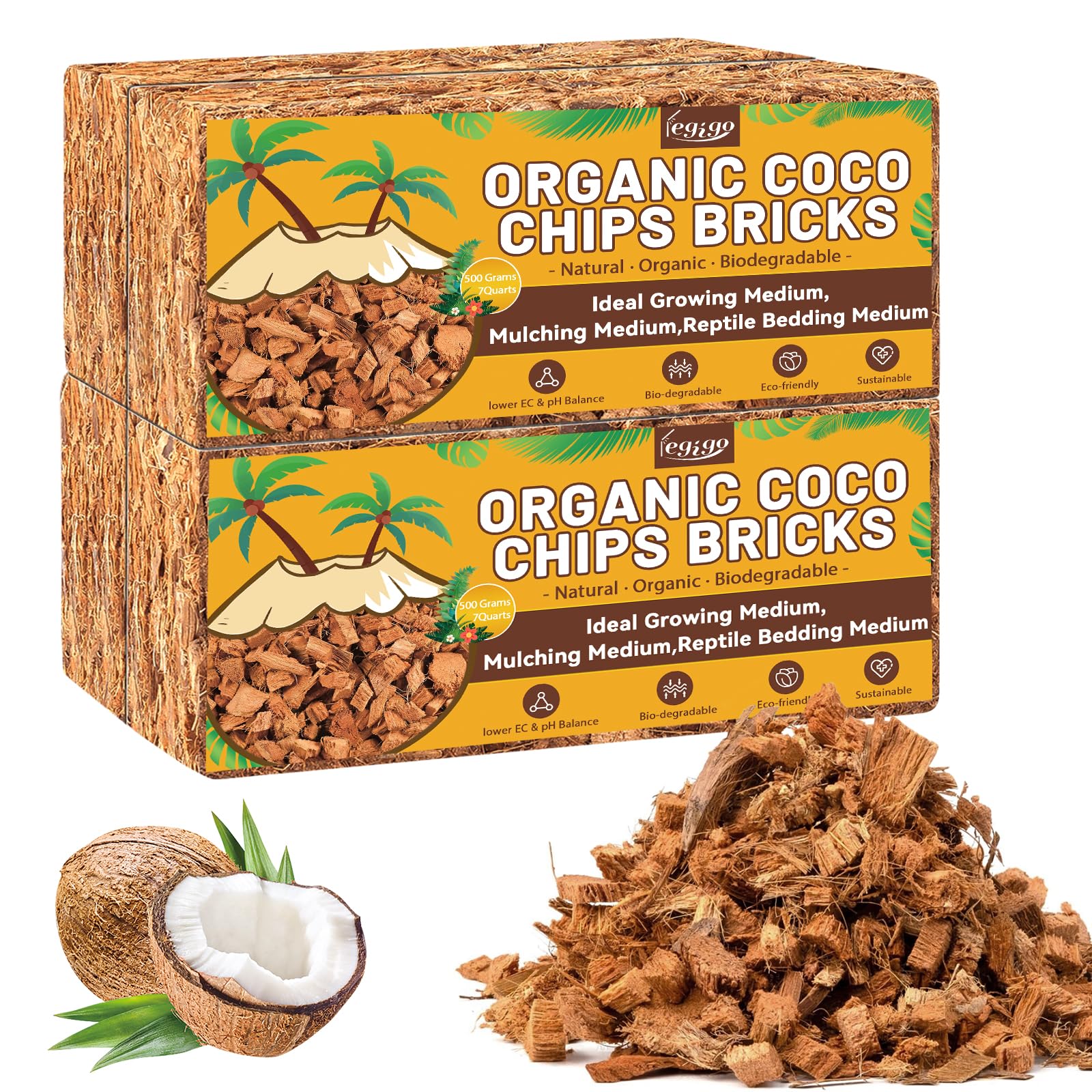 Legigo 4 Pack Coco Coir Chips