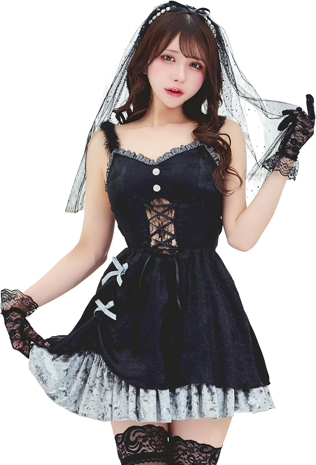 クリアストーン(Clearstone) ノアールヴェール コスプレ ハロウィン ブライド レディース ブラック クリアストーン(Clearstone) ノアールヴェール コスプレ ハロウィン ブライド レディース ブラック