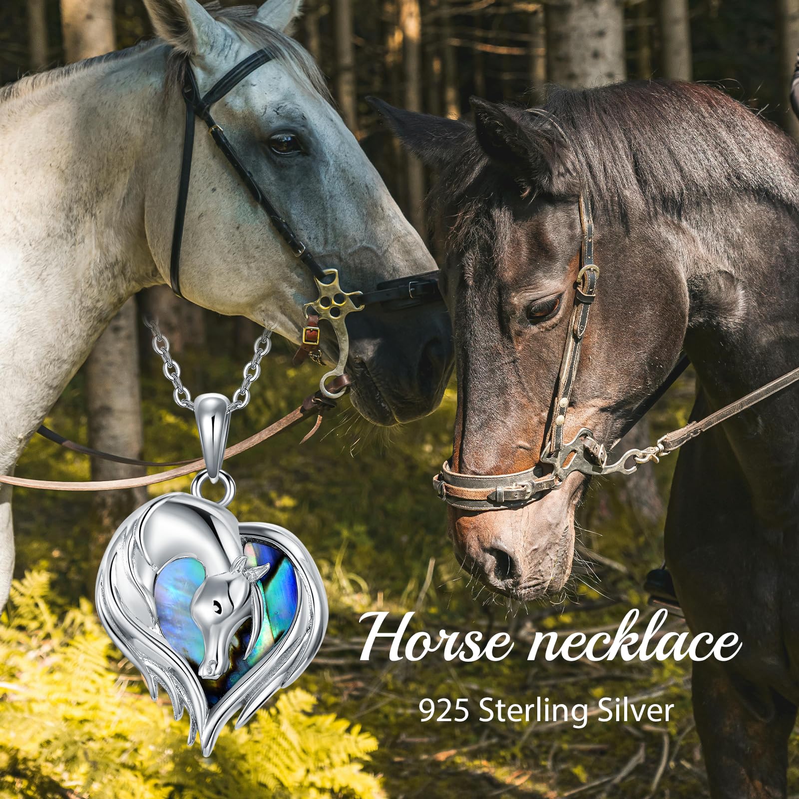 YAFEINI Tiere Kette für Damen 925 Sterling Sliber Herz Kaninchen/Hochland kuh/Fuchs/Elefant/Raccoon Halskette Anhänger Schmuck Geschenk für Mädchen