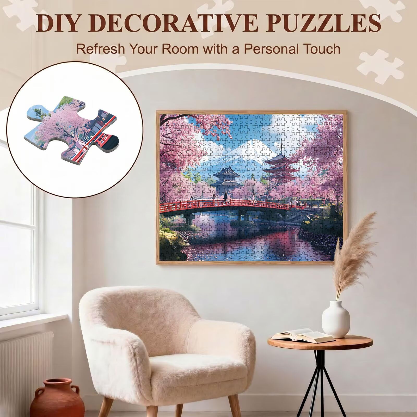 ponte Montagna Puzzle 2000 Pezzi per Adulti, Puzzle in Legno - Collezione Classica con Poster Incluso - Sfida di Concentrazione e Passatempo Antistress, Gioco Educativo per Famiglia, 99 x 70 cm f0-833