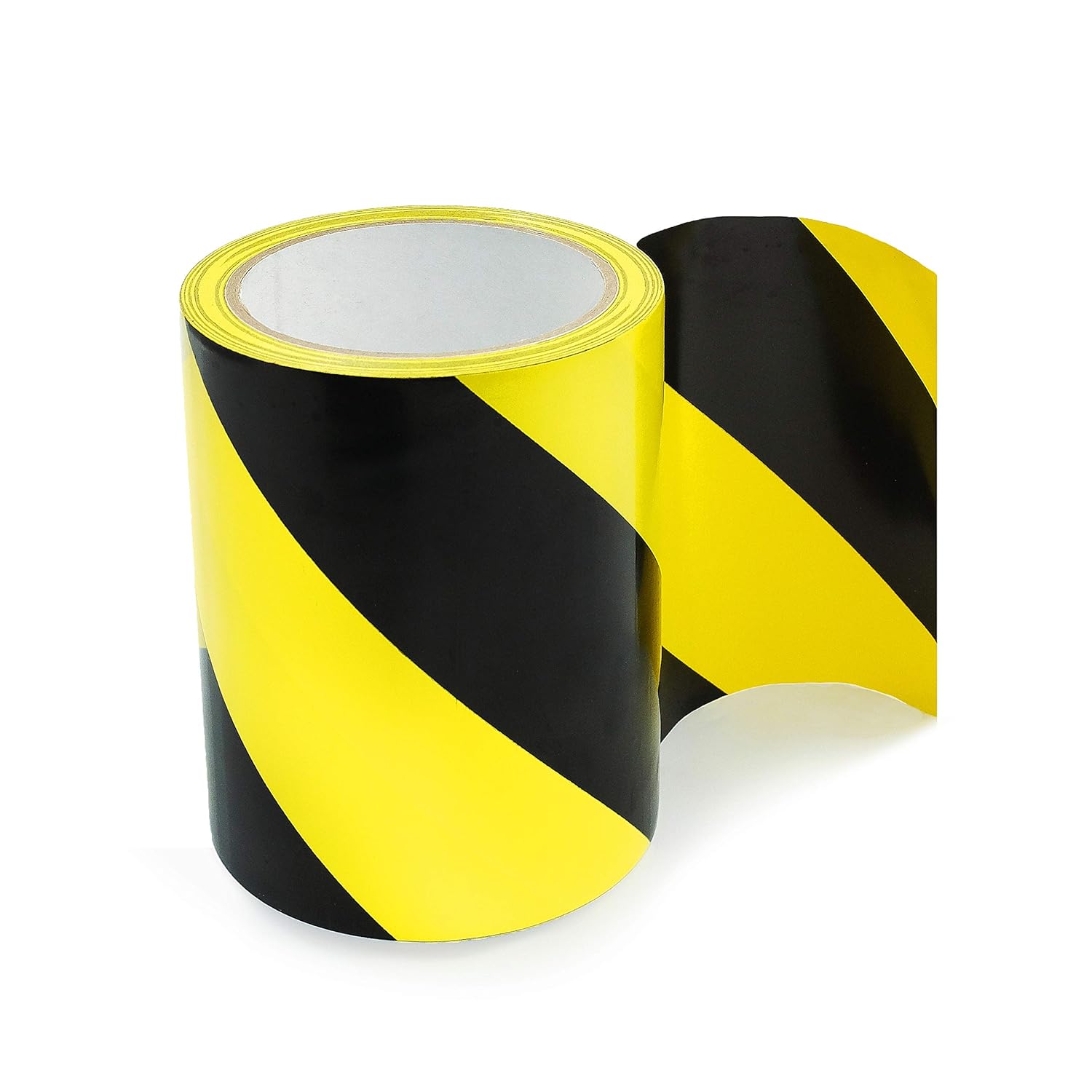 Bertech Safety Warning Hazard Floor Tape, 3 Inch x 108 Feet, Black and Yellow Stripes: Industrial & Scientific
