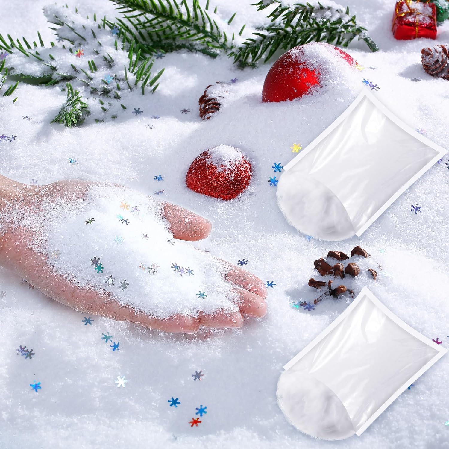 Shappy 22.2 oz Christmas Twinkles Snow Decoration