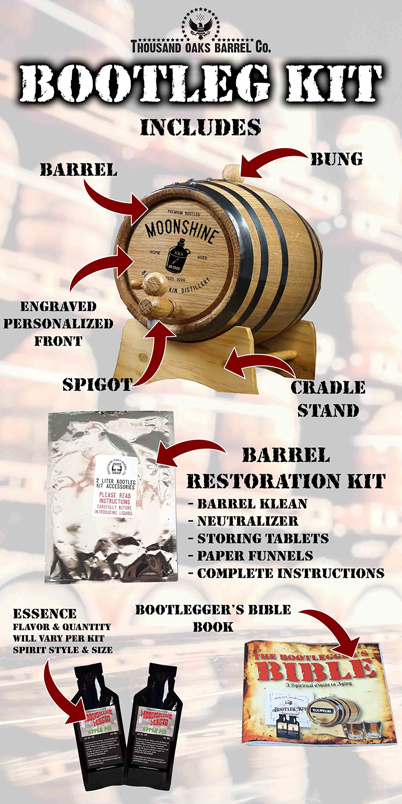 Personalized Bootleg Kit™ Barrel Aged 