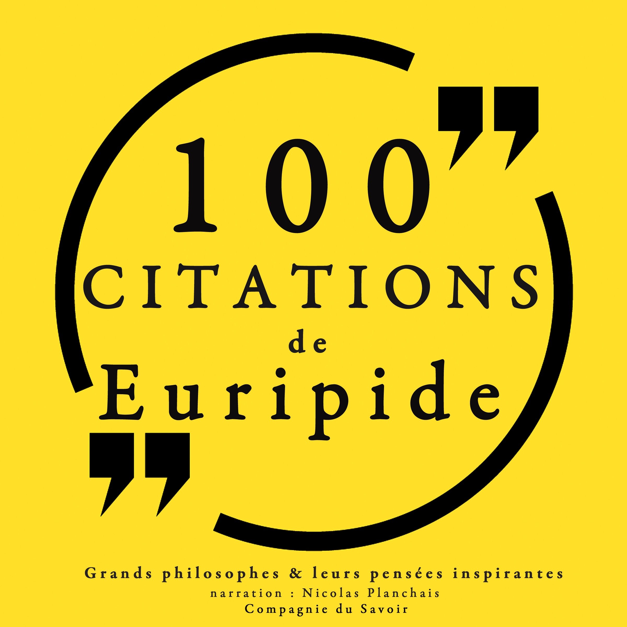 Cover art for 100 citations d'Euripide