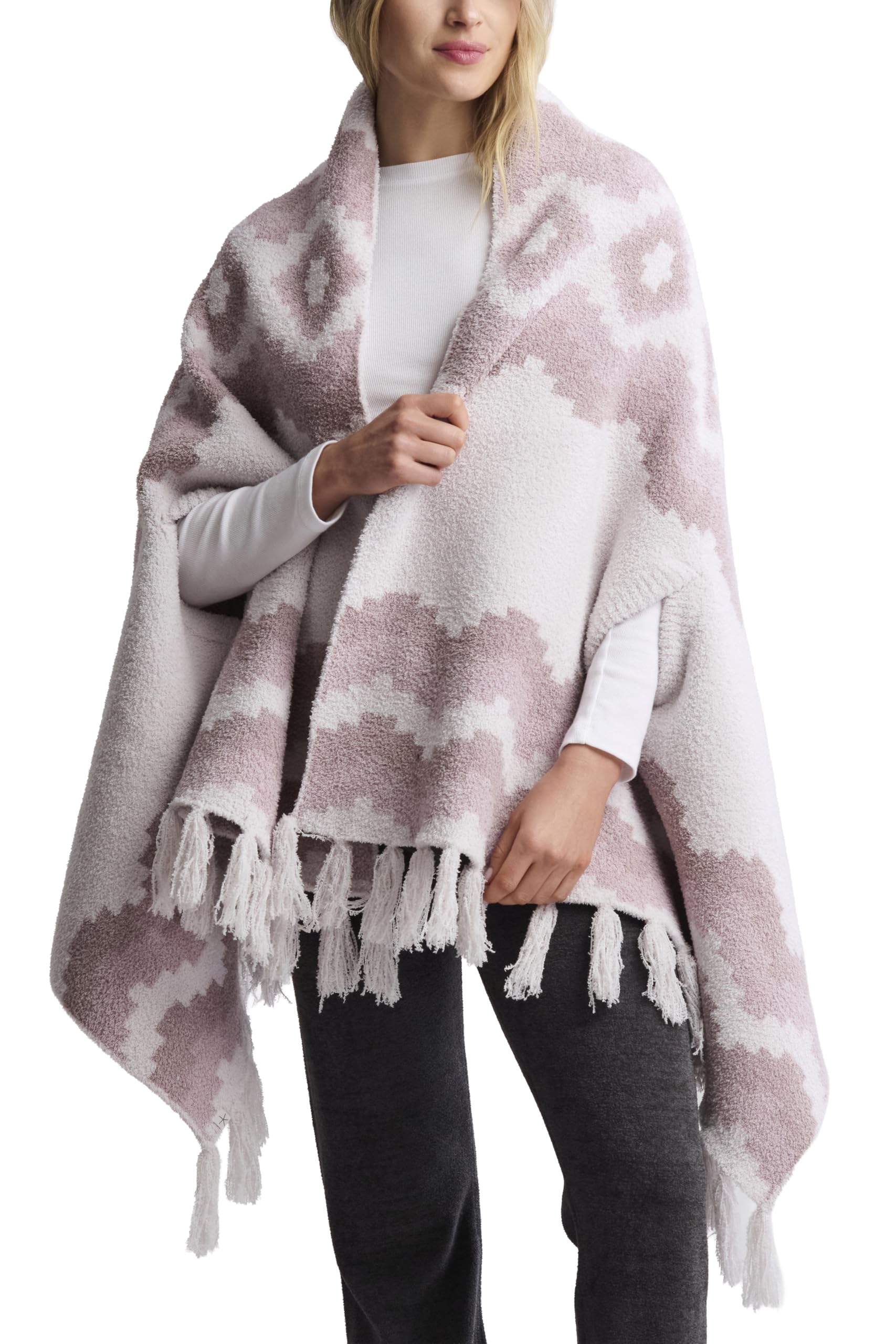 Barefoot Dreams Womens CozyChic Mosaic Wrap