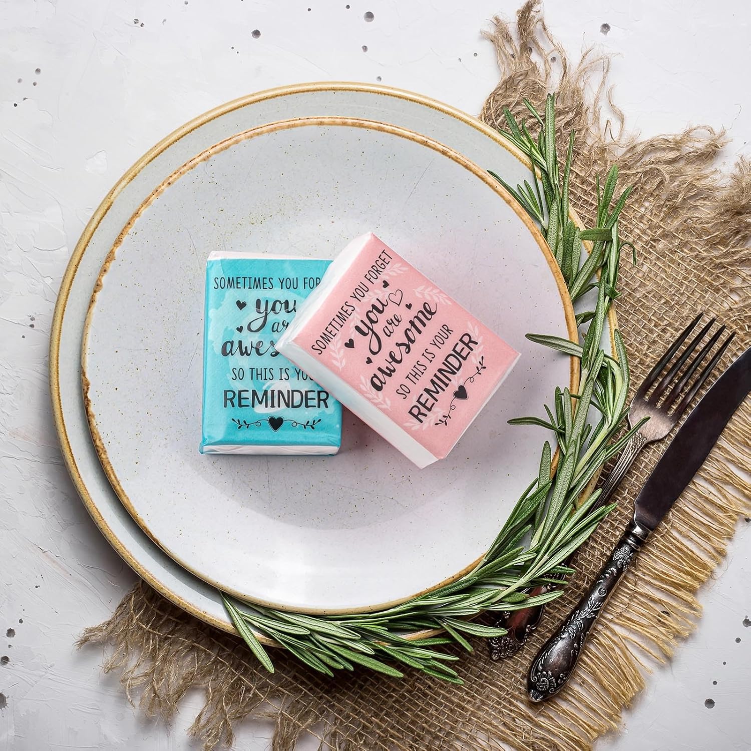 120 Pack Inspirational facial tissues 3 Ply Soft Individual tissue pack bulk Motivational pocket sized travel tissue Appreciation portable packs for Holiday travel Wedding Supplies - Image 4