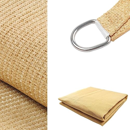 Miniatura 3 de KHOMO GEAR Toldo rectangular de 16 x 20 pies, tela con bloqueo UV, color tostado, beige
