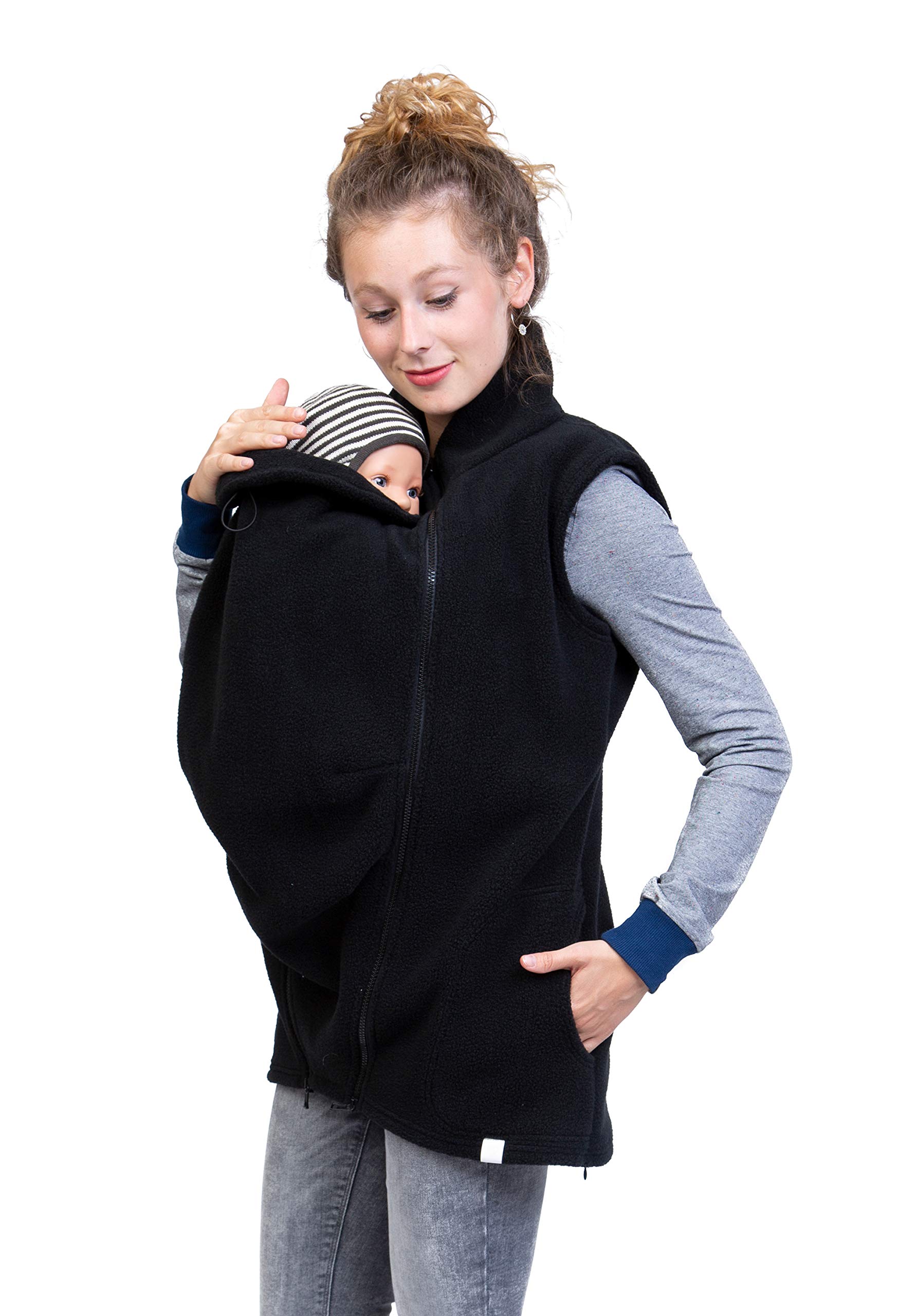 Viva la Mama - Gilet de portage 3 en 1 en polaire - Gilet d'hiver supplémentaire pour vestes de portage - RERIK