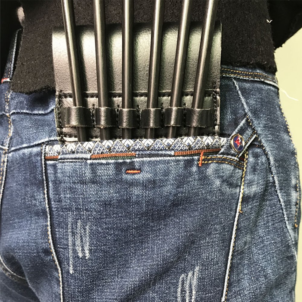 Archery Pocket Arrow Köcher Leichte Hüfte Pocket Quiver Gürtel Taille Köcher für 6 Pfeile Lagerung