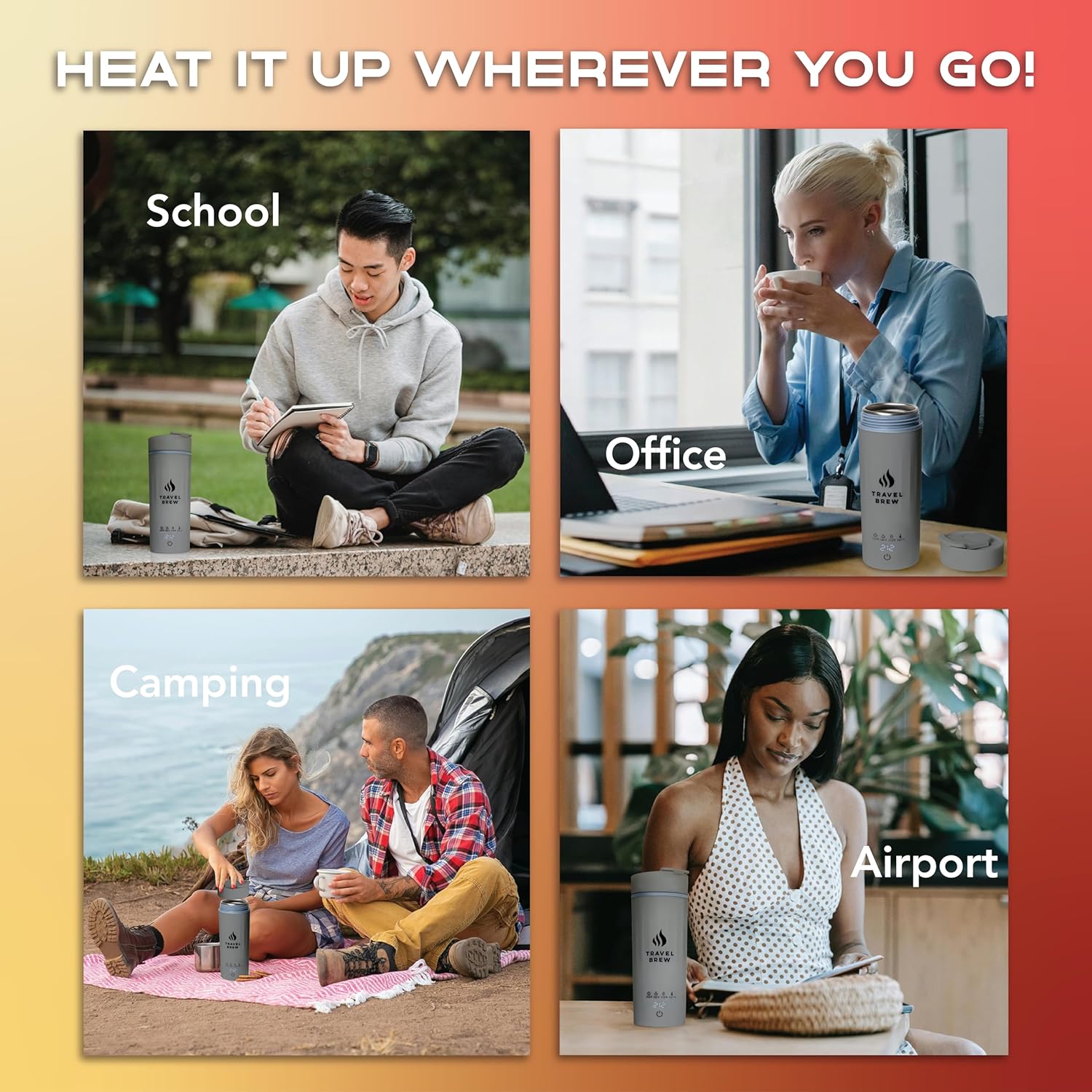 Portable Electric Kettle with Tea Infuser-Mini Electric Kettle with 4 Temperature Settings, and Auto Shut Off & Boil Dry Protection