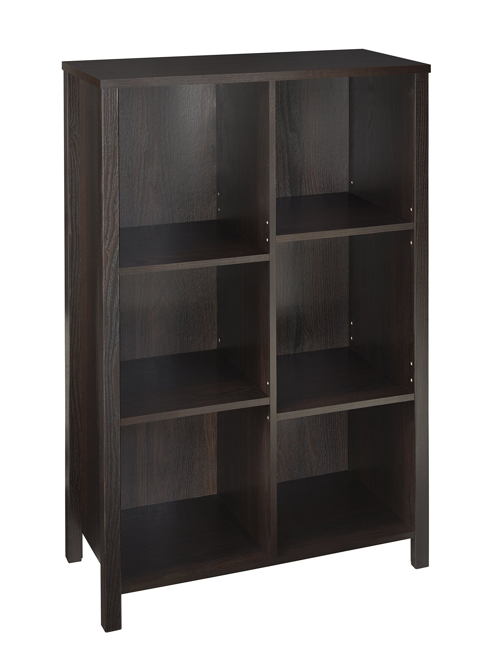 ClosetMaid 16055 Premium Adjustable 6-Cube Organizer, Black Walnut