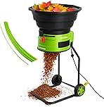 XL Bladeless Leaf Shredder & Mulcher | Powerful 15 Amp, 9,000RPM Motor for 18:1 Reduction Ratio