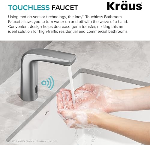 Miniatura 4 de Kraus KSB-10001SFS Indy grifo de baño, acero inoxidable libre de manchas