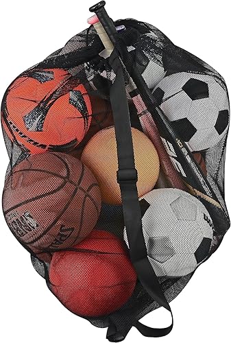 Miniatura 4 de Bolsa de malla con cordón de alta calidad organiza, almacena y transporta tu equipo deportivo de baloncesto, voleibol, béisbol, natación con