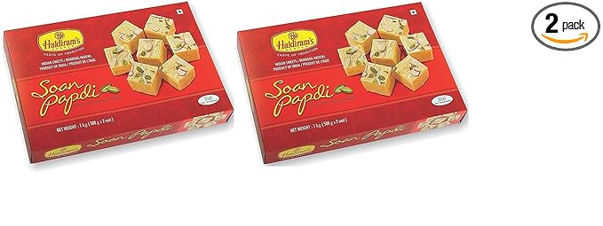 Haldiram's Nagpur Soan Papdi - Pack Of 2-1kg*2