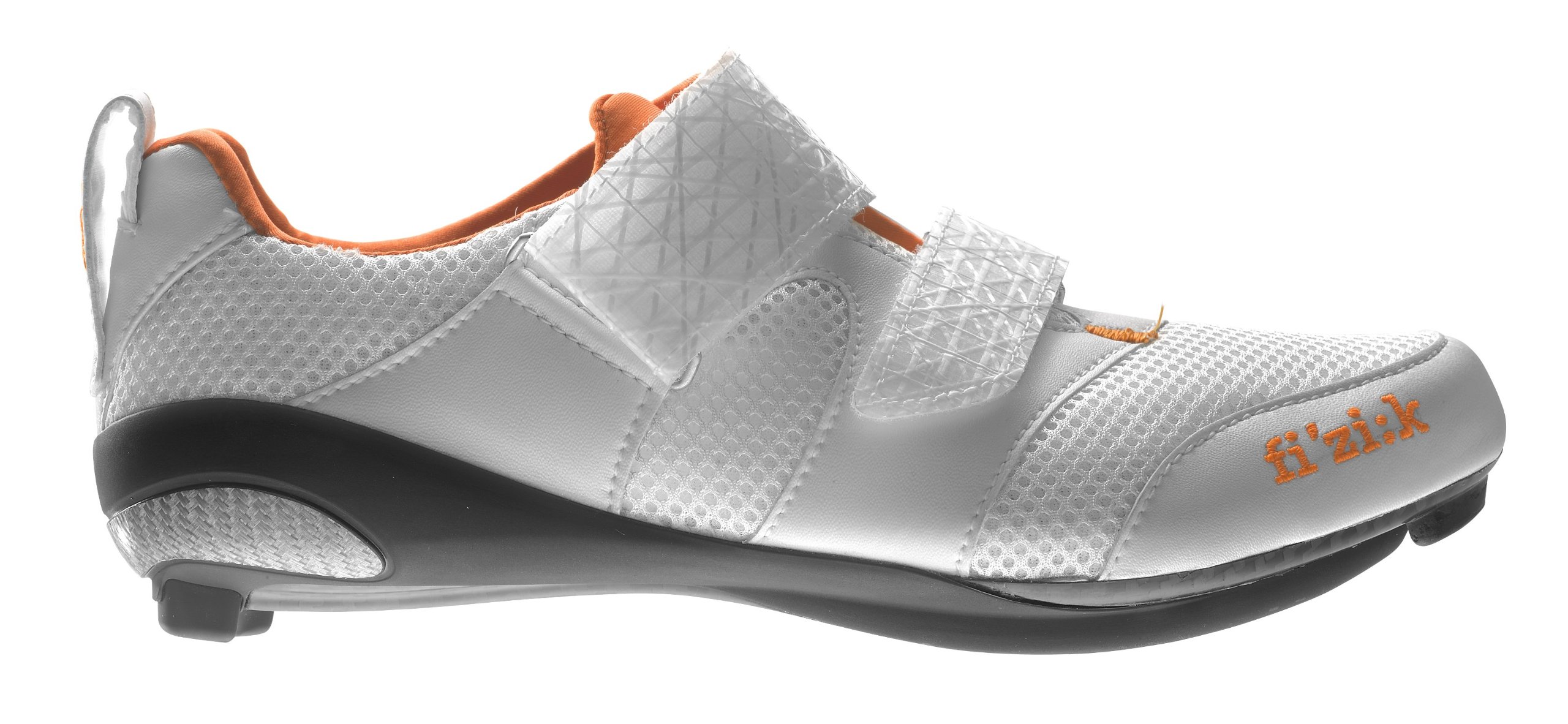 Fizik Women's K1 Donna Triathlon Cycling Shoes, White/Violet/Orange, Size 43