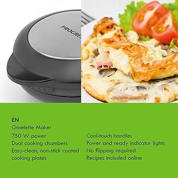 GEEPAS Dual Omelette Maker XL | Non-Stick Deep Fill Cooking | FindTheDeal
