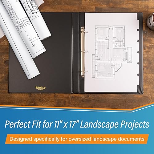 Miniatura 3 de Divisor de pestaña de índice de 11 x 17, 5 pestañas, 10 juegos con agujeros