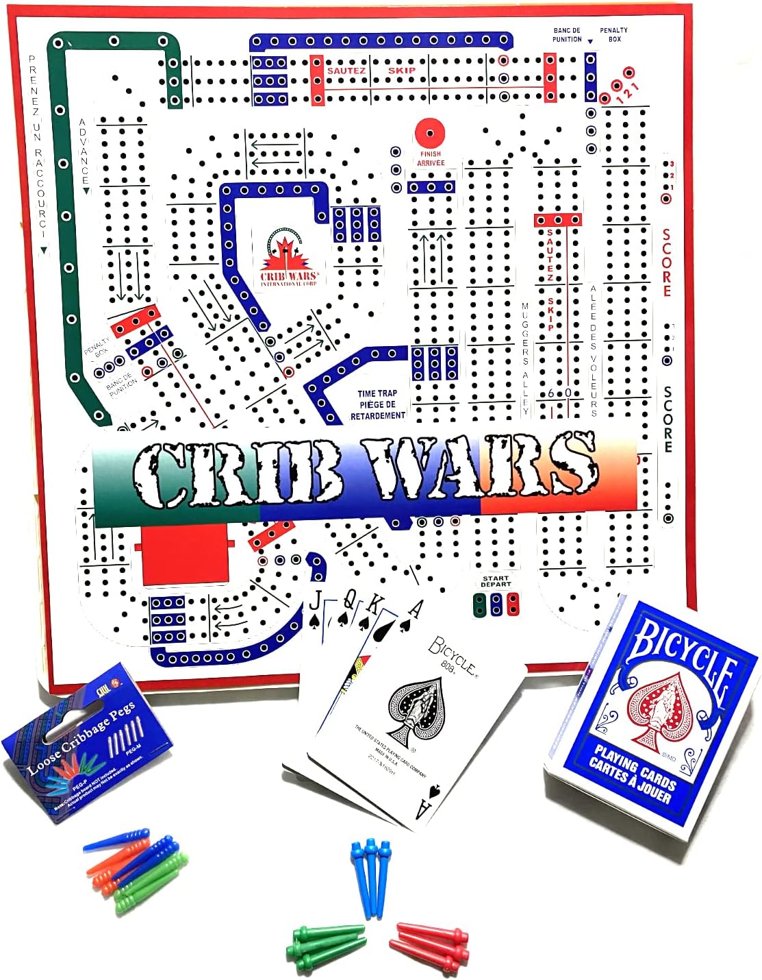 British Darts Crib Wars Bundle 3 Items Includes Plastic Cribbage