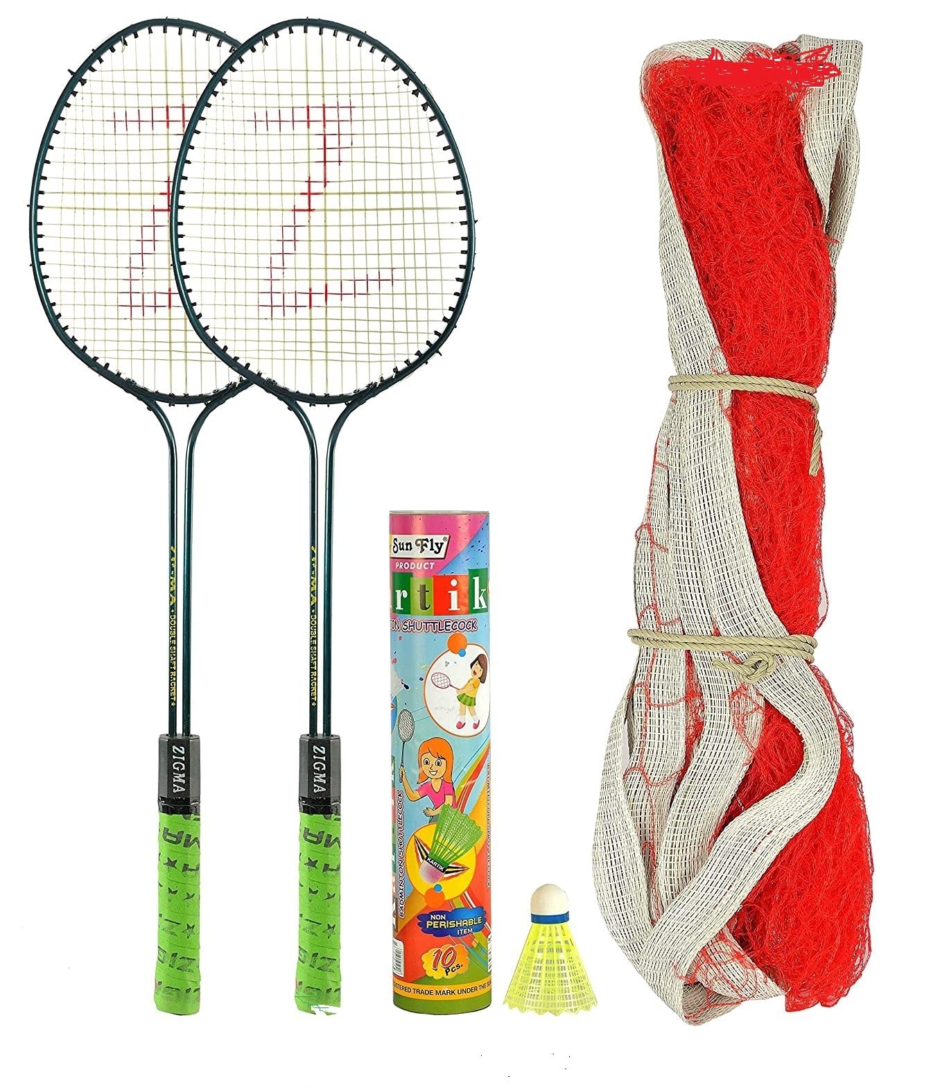 Redox Badminton Set 2 Badminton Rackets,10 pic Shuttle Cock and Badminton net naylon (B09LMFJLQW) Amazon Price History, Amazon Price Tracker