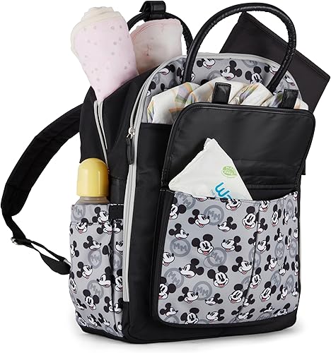 Miniatura 2 de Disney Cudlie - Mochila para pañales para mamás, mochila grande y espaciosa para pañales de viaje para bebé, niño y niña, bolsa de bebé