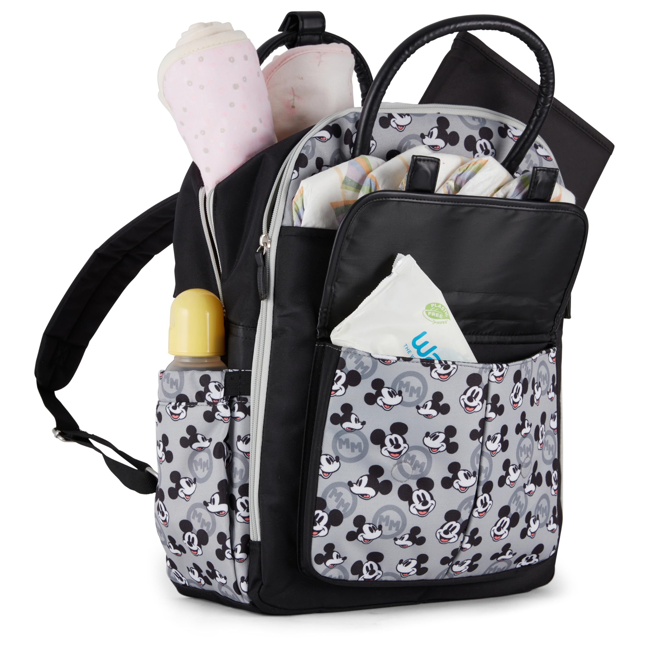 Disney Unisex Baby Backpack Diaper Bag| Large Travel Diaper Backpack| 16-inches Height Multi-functional Baby Bag Rucksack-Wickeltasche
