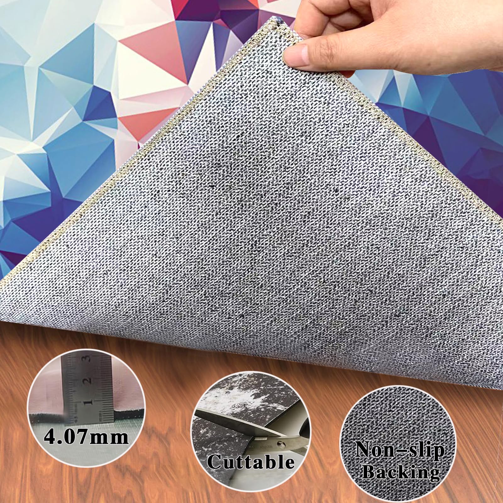 Tappeto Gaming Pavimento, Tappeto Sedia Ufficio, Tappeto per Sedia con Ruote, Tappeto Multiuso Tappetino di Protezione, Tappeto Salvapavimento Protezione Parquet e Pavimenti Duri 120 x 150 cm
