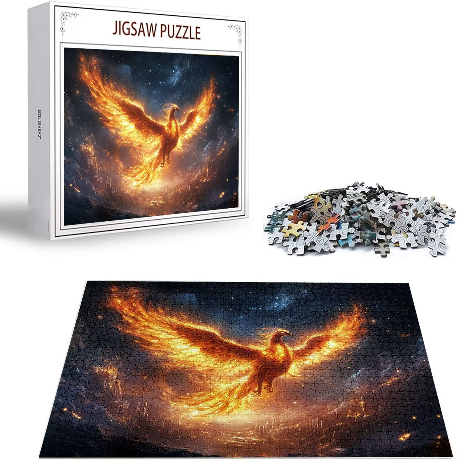 Puzzle 6000 Pezzi per Adulti Ragazzi, 3 4 5 Anni Puzzle Animale 6 7 8 Anni Giochi Educativi Sostenibili Con Motivi Per Adulti Da Gioco in Legno Di Alta Qualità Jigsaw Fenice per Gioco Familiare B-1629