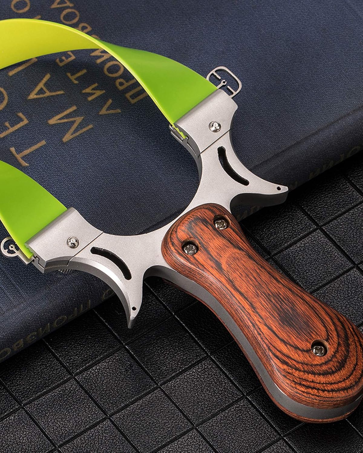 RCZZSUWE Professional Stainless Slingshots for Hunting, Adult Catapult Shooting Slingshot Set, High Velocity Tactical Wrist Slingshot with Ammo Balls and Rubber Bands : Sports & Outdoors