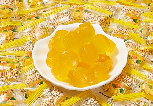 Miniatura 7 de GT Honey Lemon Ginger Rock Candy, bolsa de 4.41 onzas, 1 paquete