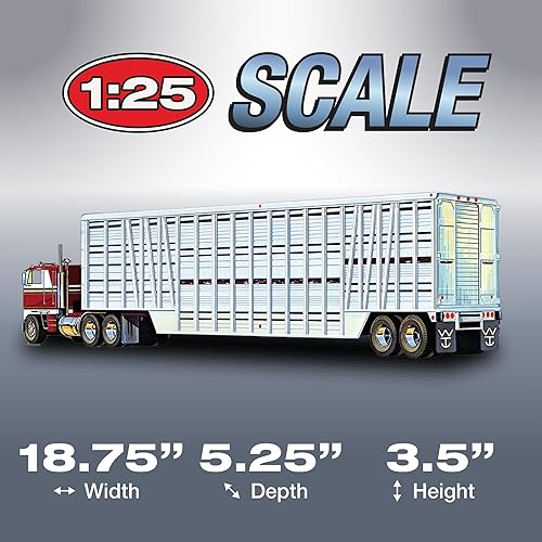 Miniatura 4 de AMT Wilson Livestock Van Trailer 125 Kit de modelo a escala 125