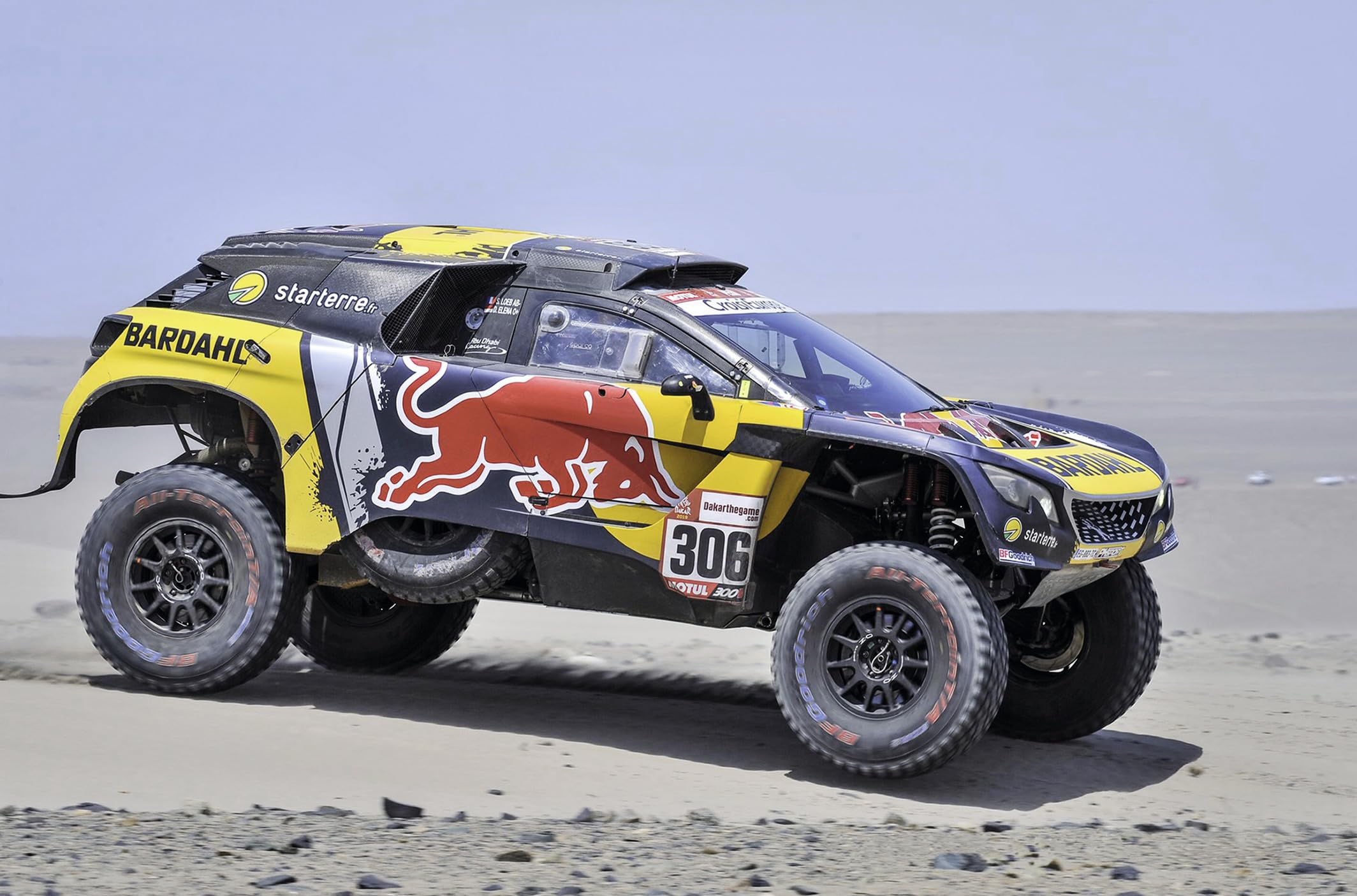 Carson 500404311 1:16 RC Peugeot Rally 3008 DKR LOEB 19 100% - Telecomandato, giocattolo RC con funzioni, veicolo RC, auto da corsa RC, auto RC, auto telecomandata per bambini
