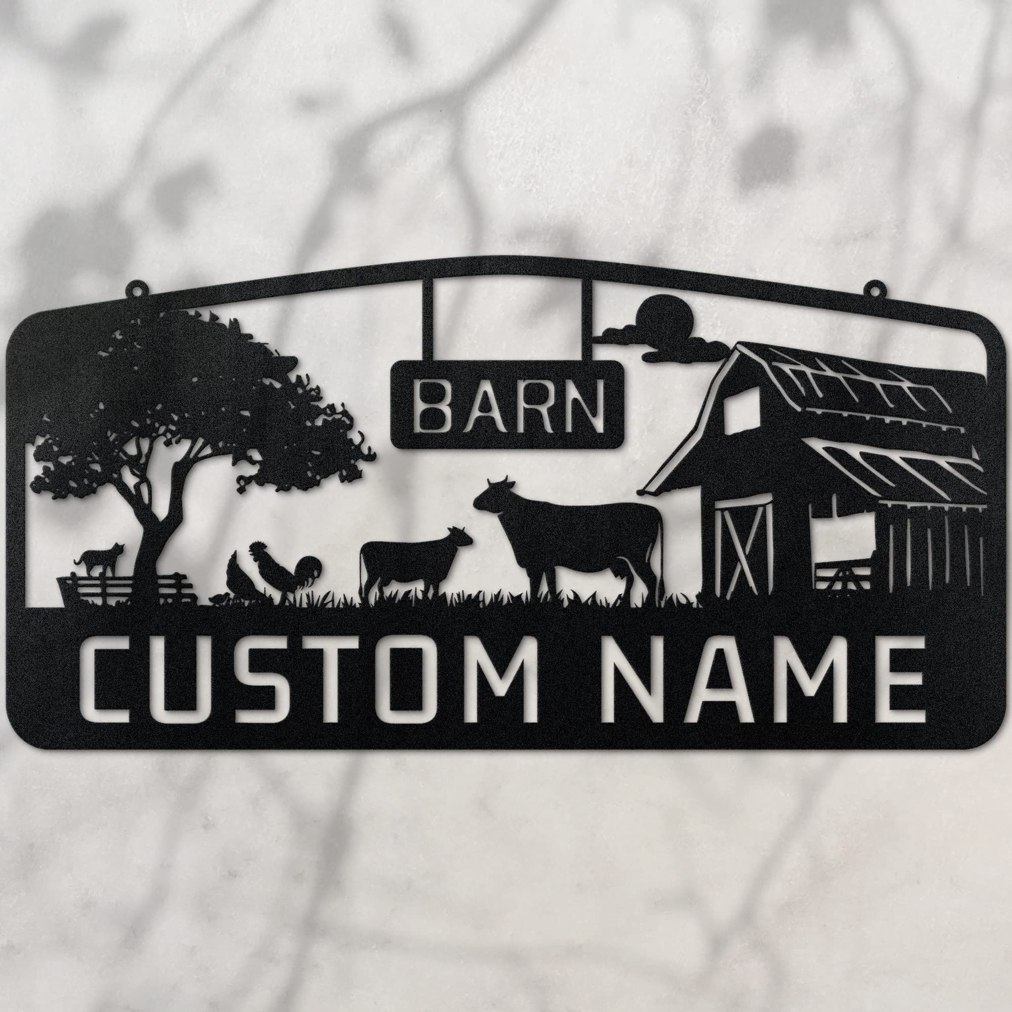 Custom Metal Farm Sign Personalized Farmhouse Farm Sign Custom Metal Ranch Sign Outdoor Ranch Sign Custom Metal Barn Sign Custom Farm Wall Decor Metal Hanging Farm Signs