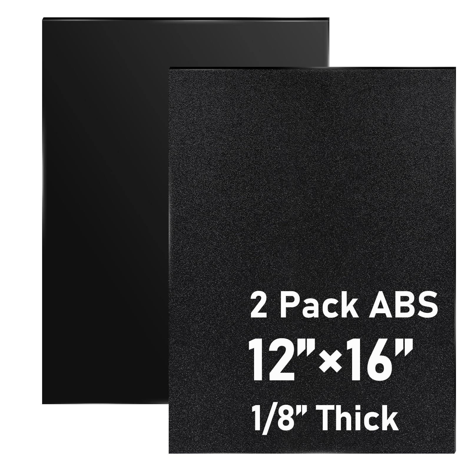 Black Plastic Sheets - 6 Pack 8x12" -16