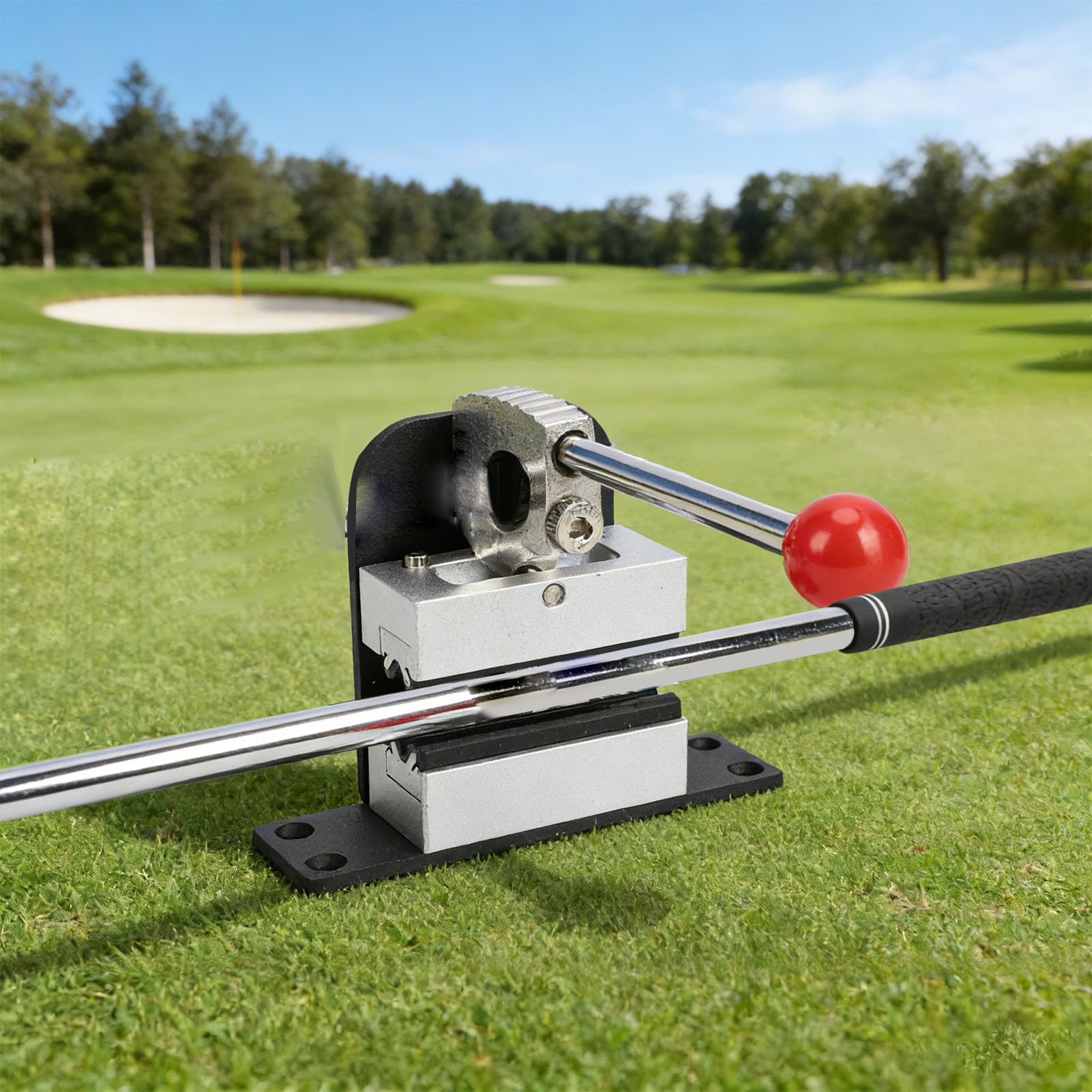 Zacisk Wału Kija Golfowego Narzędzie do Imadła Kija Golfowego Narzędzie do Usuwania Wałka z nierdzewną stalą ze Stopu Aluminium Naprawy Regulacji Klubu Konserwacja
