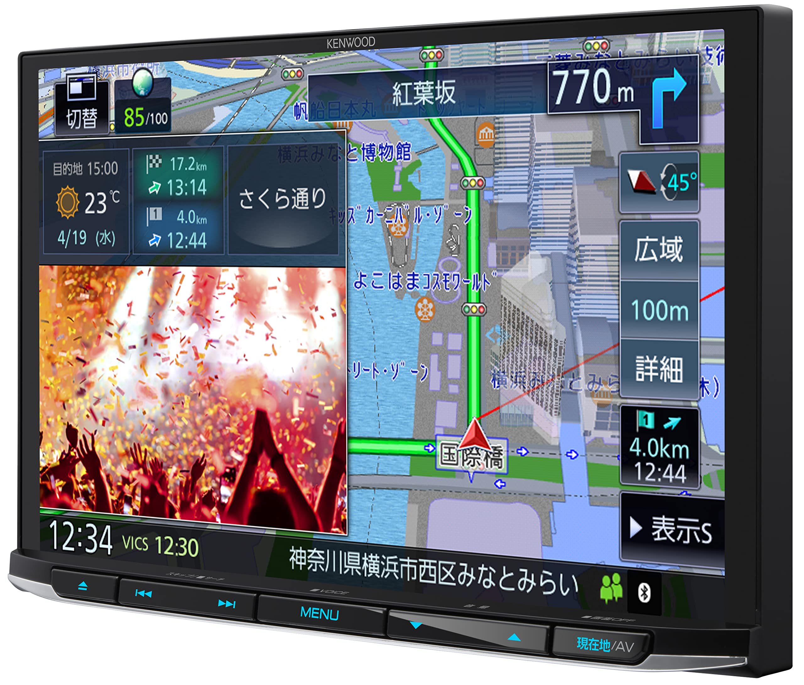 Amazon | ケンウッド カーナビ 彩速 8インチ MDV-S810L インダッシュ ...
