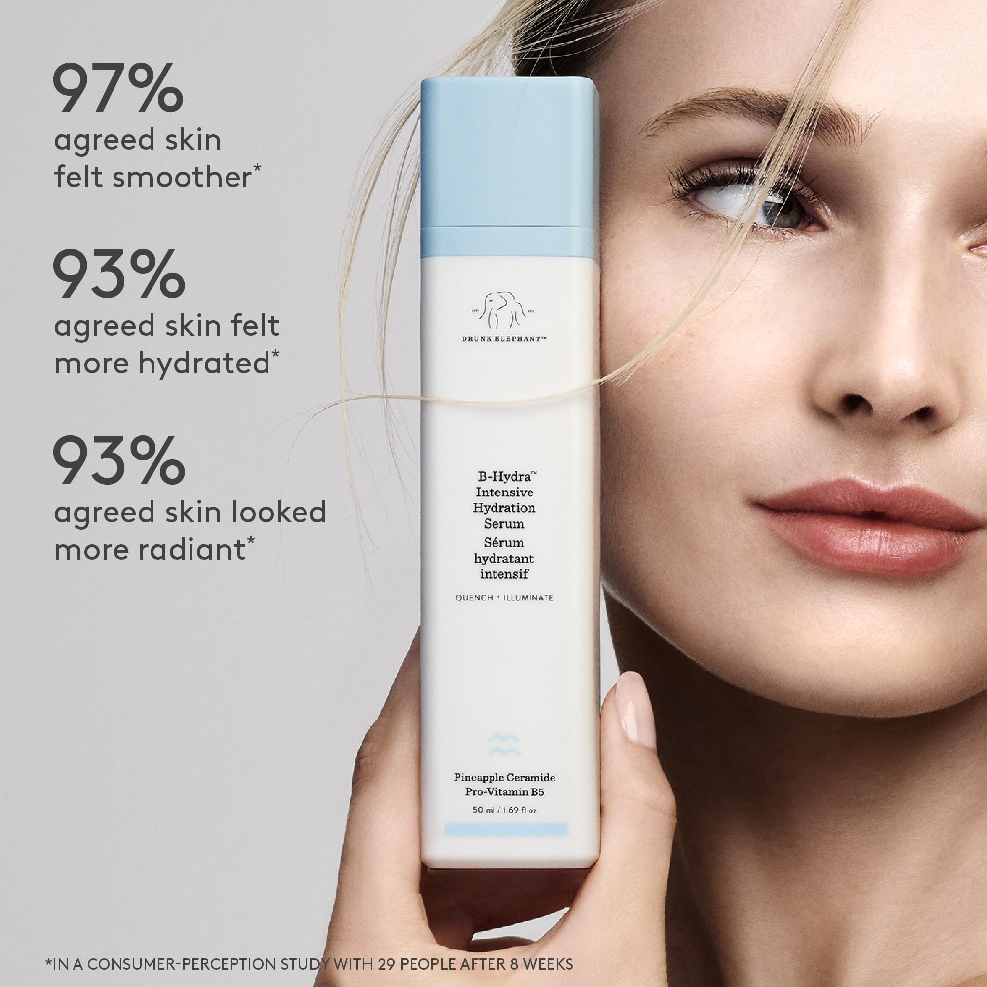 B-Hydra Intensive Hydration Serum by Drunk Elephant for Women – 1,69 oz Serum