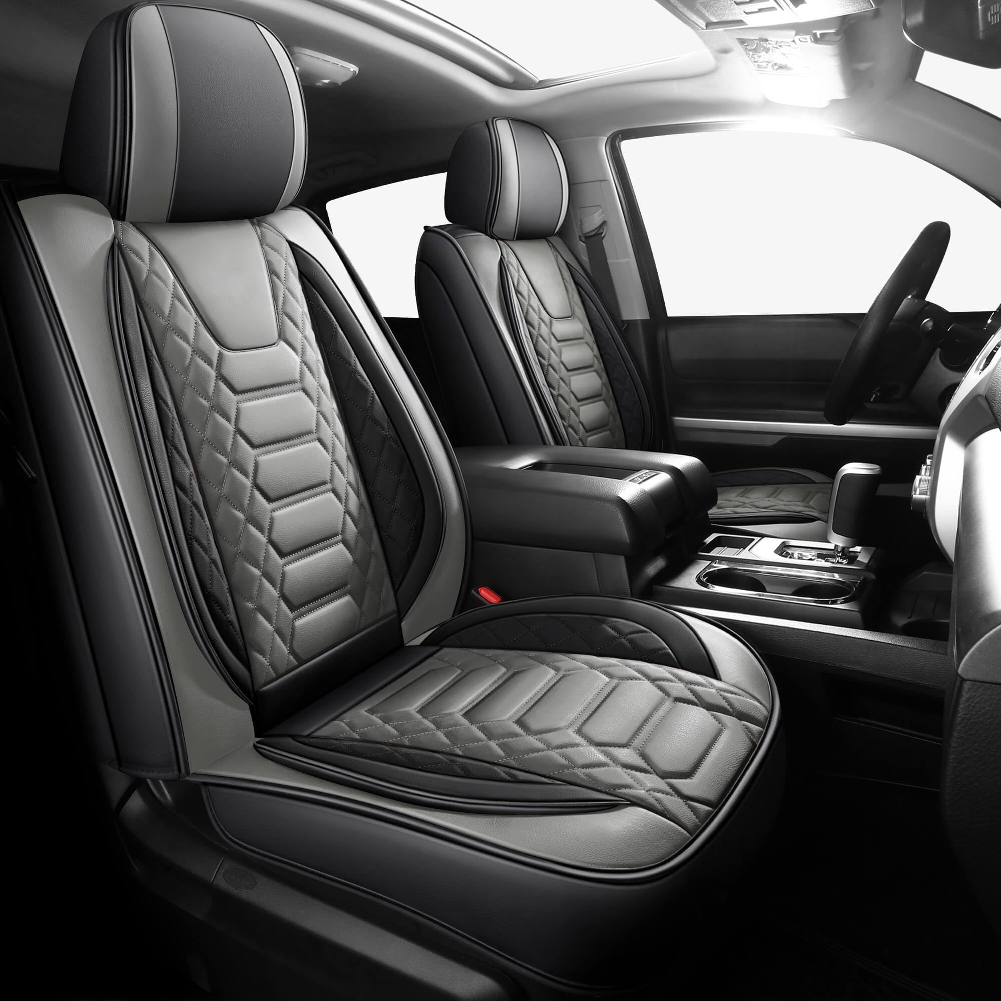 FREESOO Tundra 2 Front Seat Covers (BlackGrey)