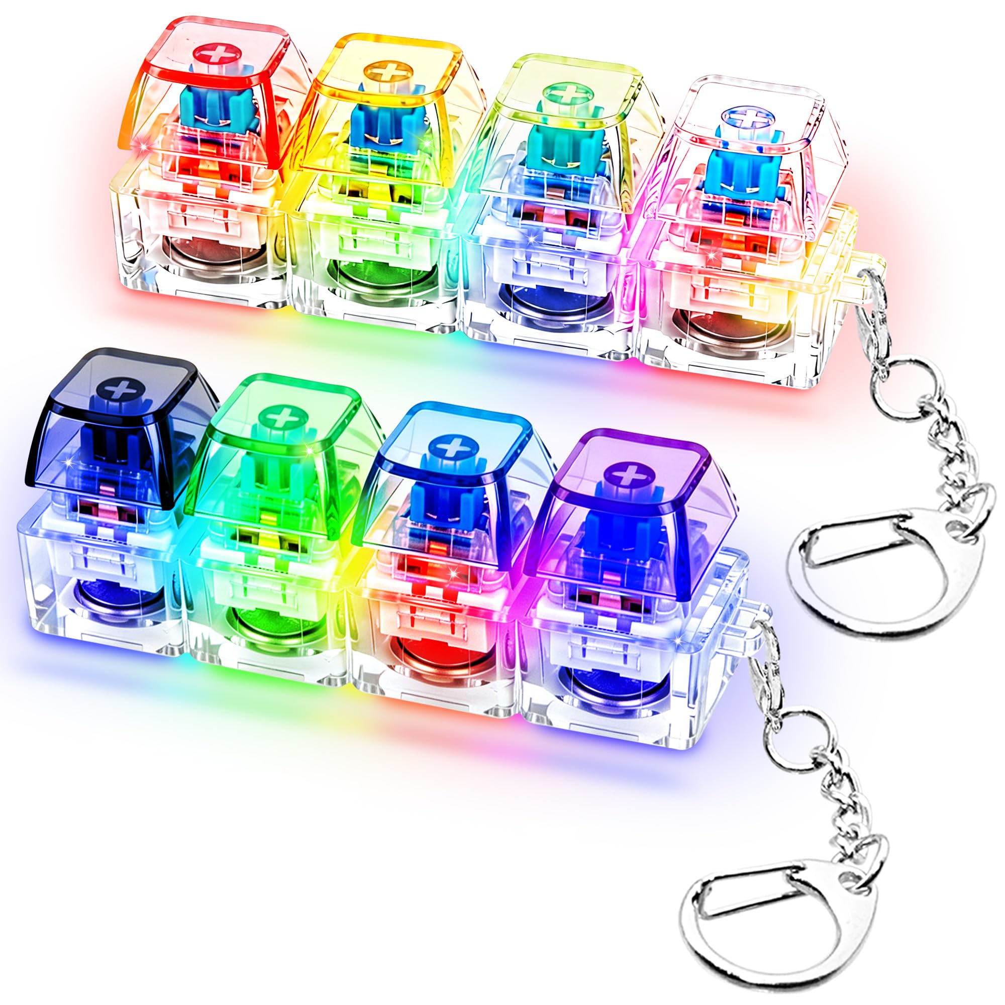 Photo 1 of XiawaLangzhuo LED Keyboard Fidget Toy Keychain